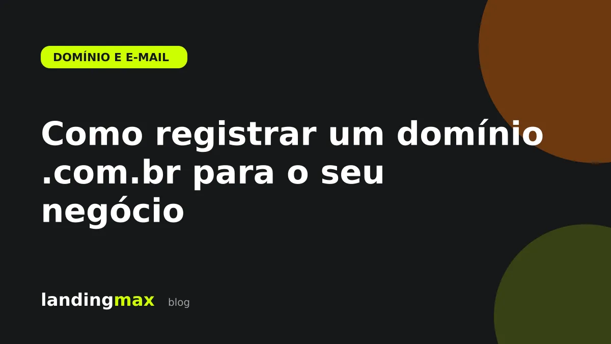 Endereço de site com domínio .com.br