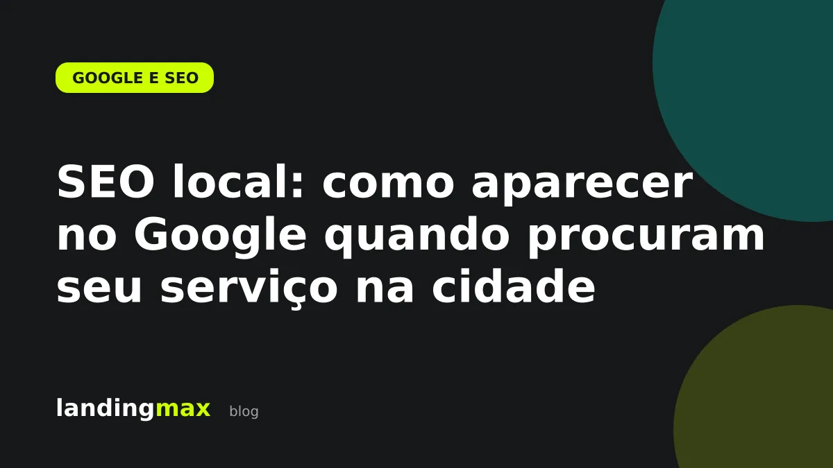 Mapa com pino representando SEO local