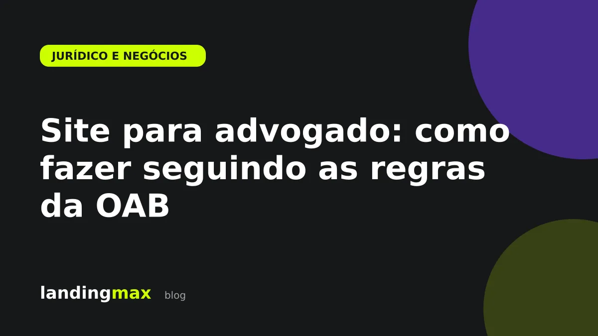 Balança da justiça representando um site para advogado