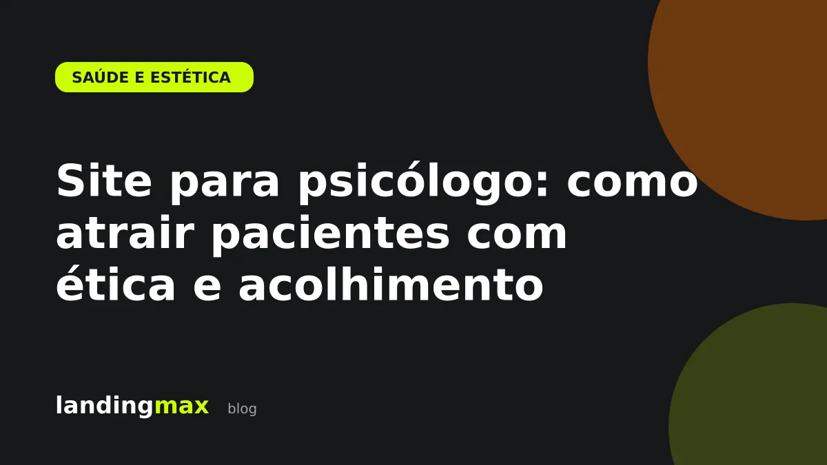 Balão de conversa representando um site para psicólogo