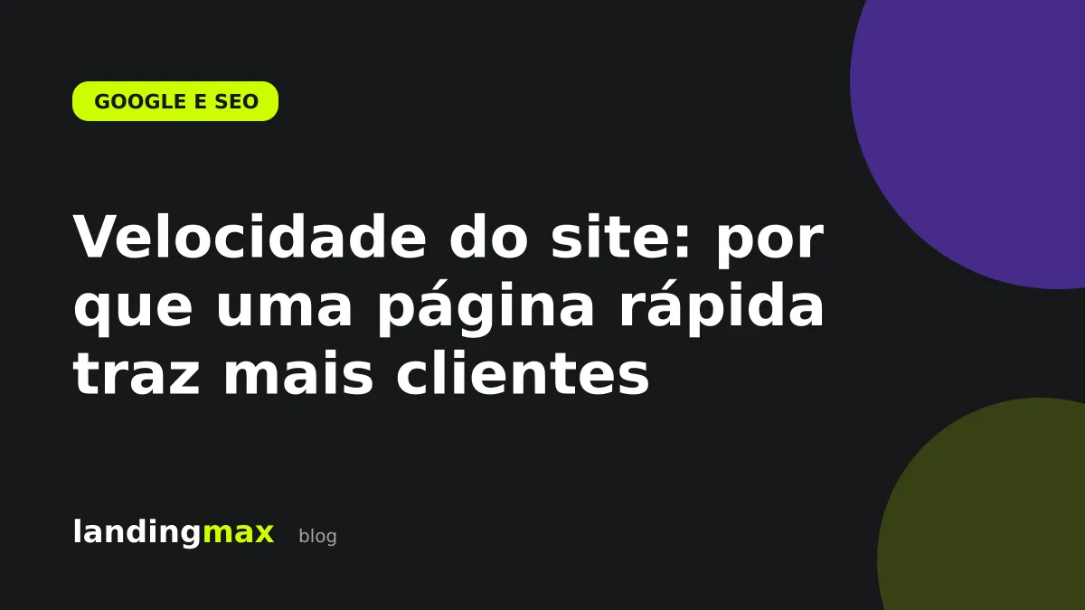 Raio representando a velocidade de carregamento do site