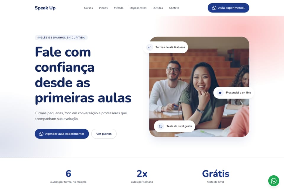 Prévia do modelo Escola de Idiomas 01