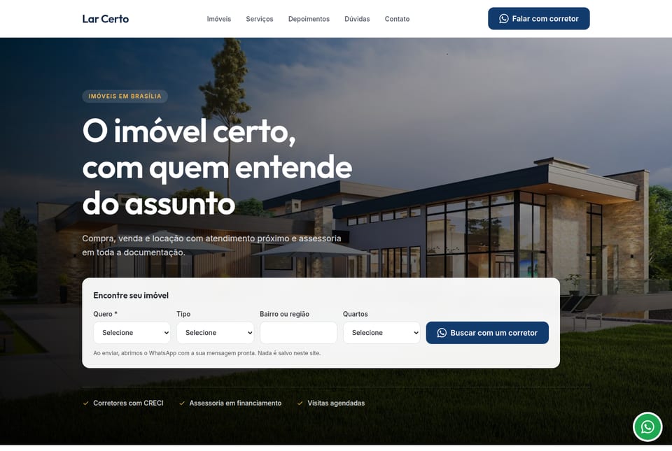 Prévia do modelo Imobiliária 01