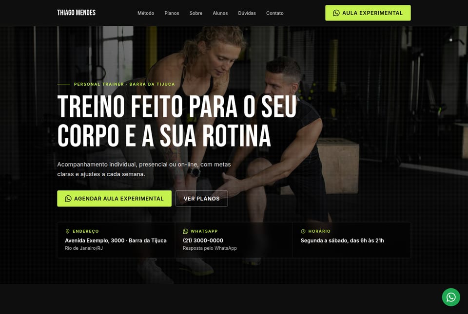 Prévia do modelo Personal Trainer 01