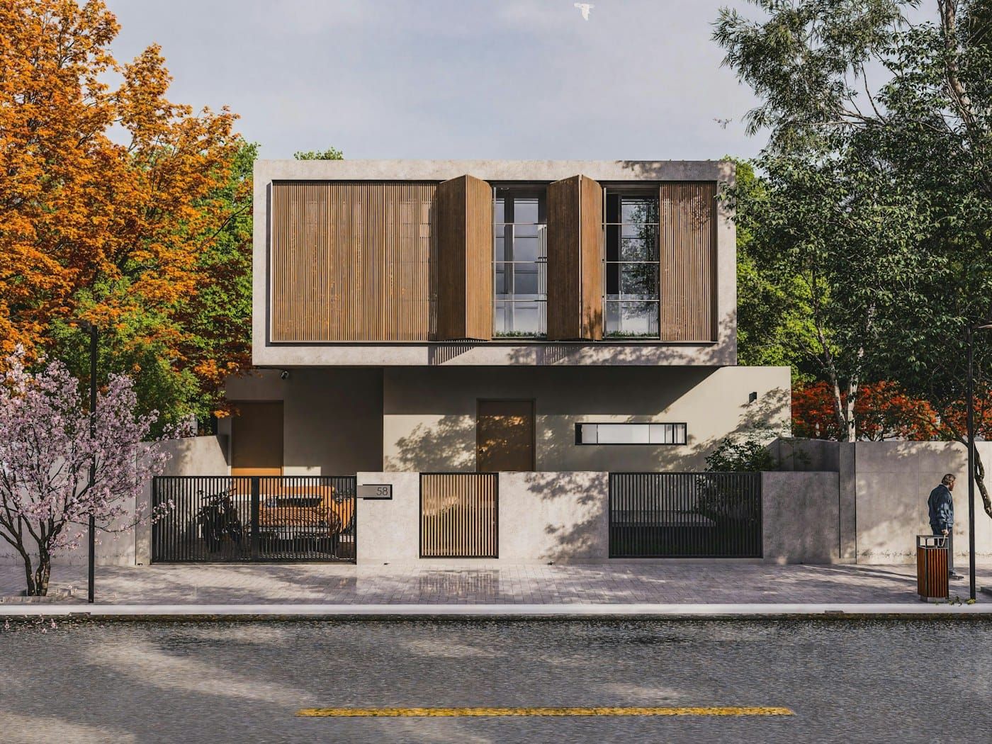 Fachada de casa moderna (foto ilustrativa)