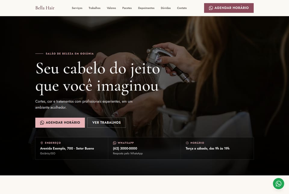Prévia do modelo Salão de Beleza 01